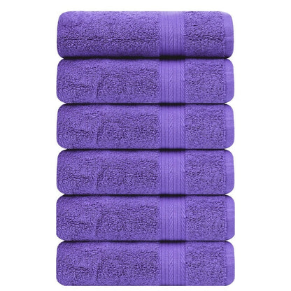 Serviettes à main en coton de qualité supérieure 600 g/m² 45 x 71 cm par Ample Decor - 6 pièces