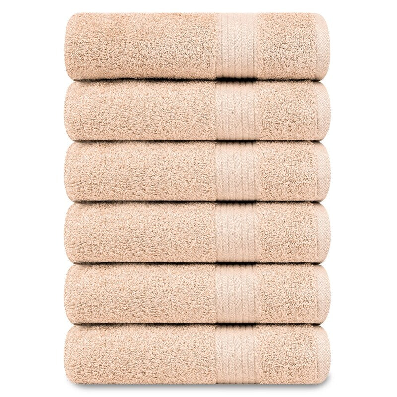 Serviettes à main en coton de qualité supérieure 600 g/m² 45 x 71 cm par Ample Decor - 6 pièces