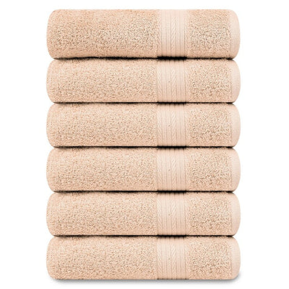 Serviettes à main en coton de qualité supérieure 600 g/m² 45 x 71 cm par Ample Decor - 6 pièces