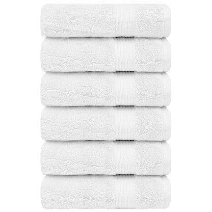 Serviettes à main en coton de qualité supérieure 600 g/m² 45 x 71 cm par Ample Decor - 6 pièces