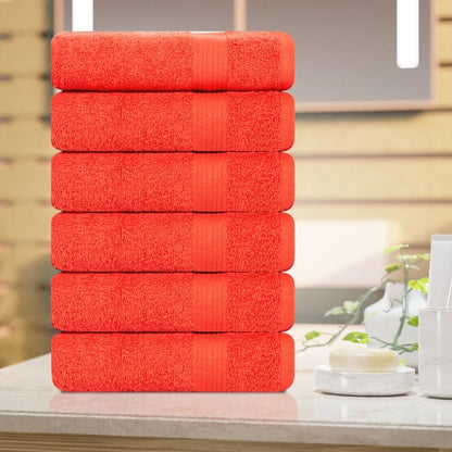 Serviettes à main en coton de qualité supérieure 600 g/m² 45 x 71 cm par Ample Decor - 6 pièces