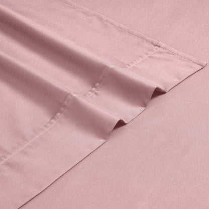 Parure de lit en mélange de coton de qualité supérieure, 1 200 fils au pouce carré, avec poche profonde et couleur unie
