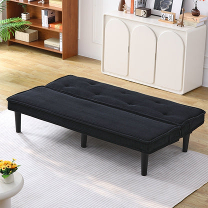 This 66-Inch Corduroy Sofa Bed Can Flexibly Adapt To The Living Room,Apartment And Bedroom