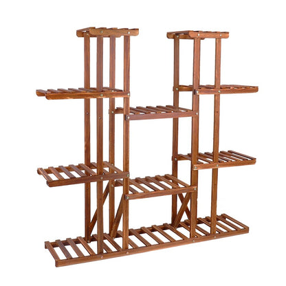 Supports à plantes à plusieurs niveaux, étagères en bois pour pots de fleurs