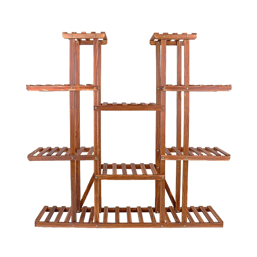 Supports à plantes à plusieurs niveaux, étagères en bois pour pots de fleurs
