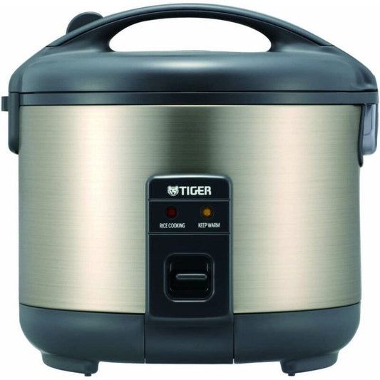 Cuiseur à riz et réchaud Tiger JNP-S55U-HU 3 tasses, acier inoxydable gris