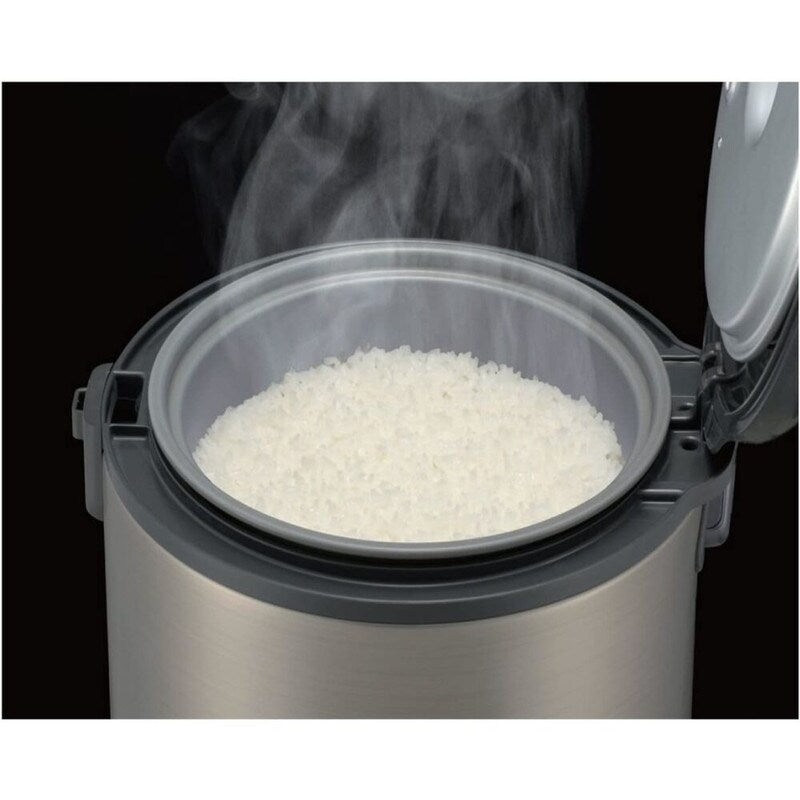 Cuiseur à riz et réchaud Tiger JNP-S55U-HU 3 tasses, acier inoxydable gris
