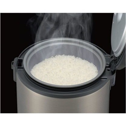 Cuiseur à riz et réchaud Tiger JNP-S55U-HU 3 tasses, acier inoxydable gris