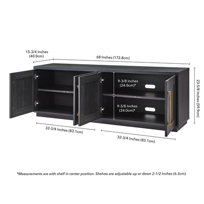 Meuble TV rectangulaire Tillman pour téléviseurs jusqu'à 75
