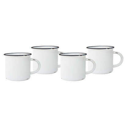 Tasses en fer blanc - Lot de 4