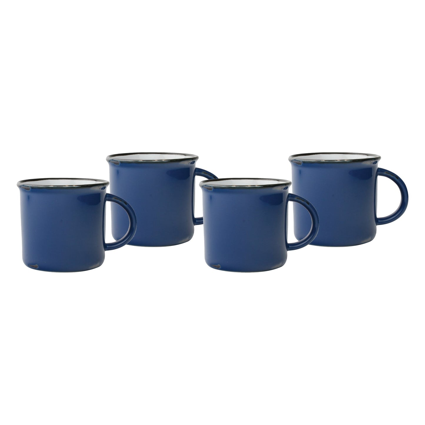 Tasses en fer blanc - Lot de 4