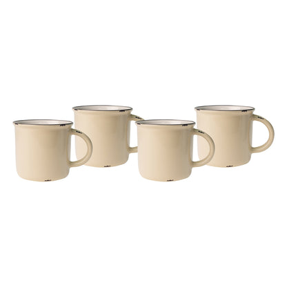 Tasses en fer blanc - Lot de 4