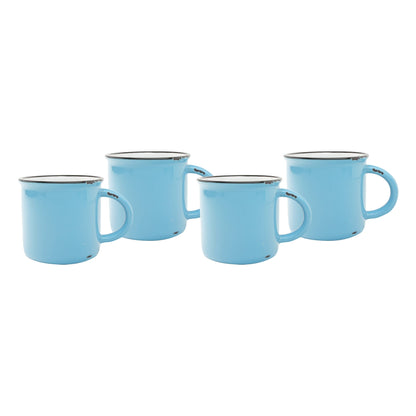 Tasses en fer blanc - Lot de 4