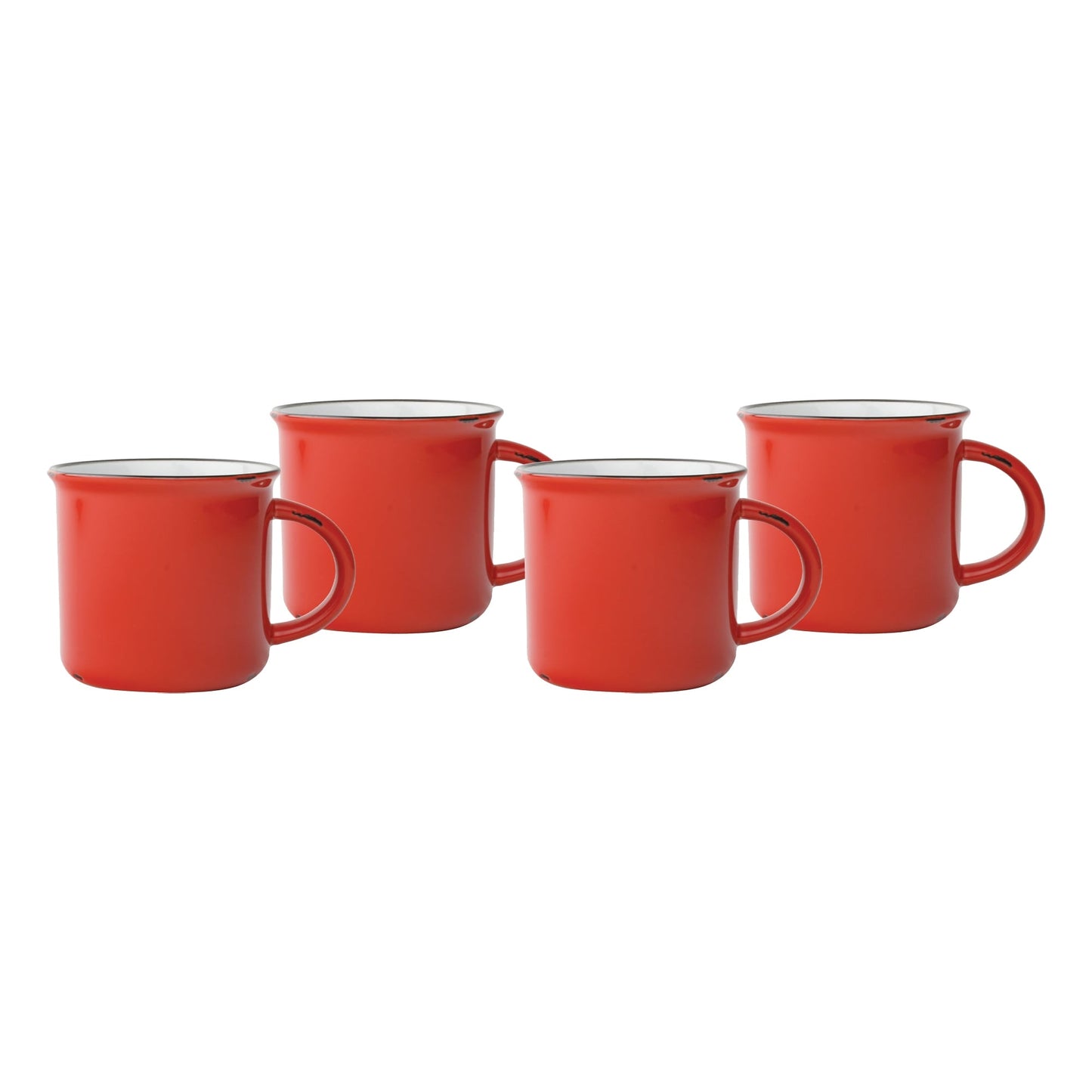 Tasses en fer blanc - Lot de 4
