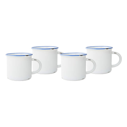 Tasses en fer blanc - Lot de 4