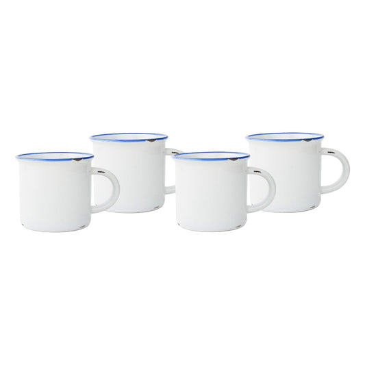 Tasses en fer blanc - Lot de 4
