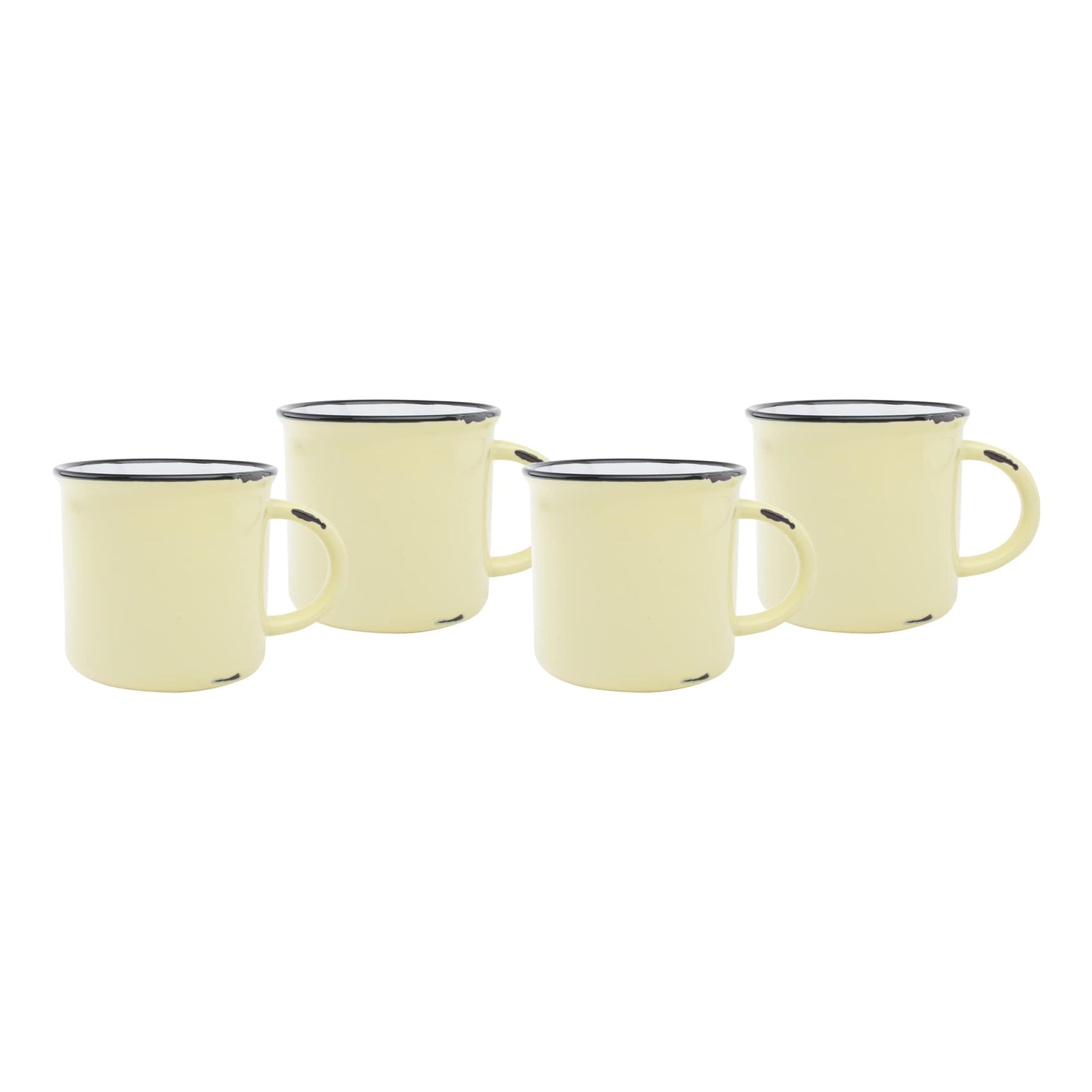 Tasses en fer blanc - Lot de 4