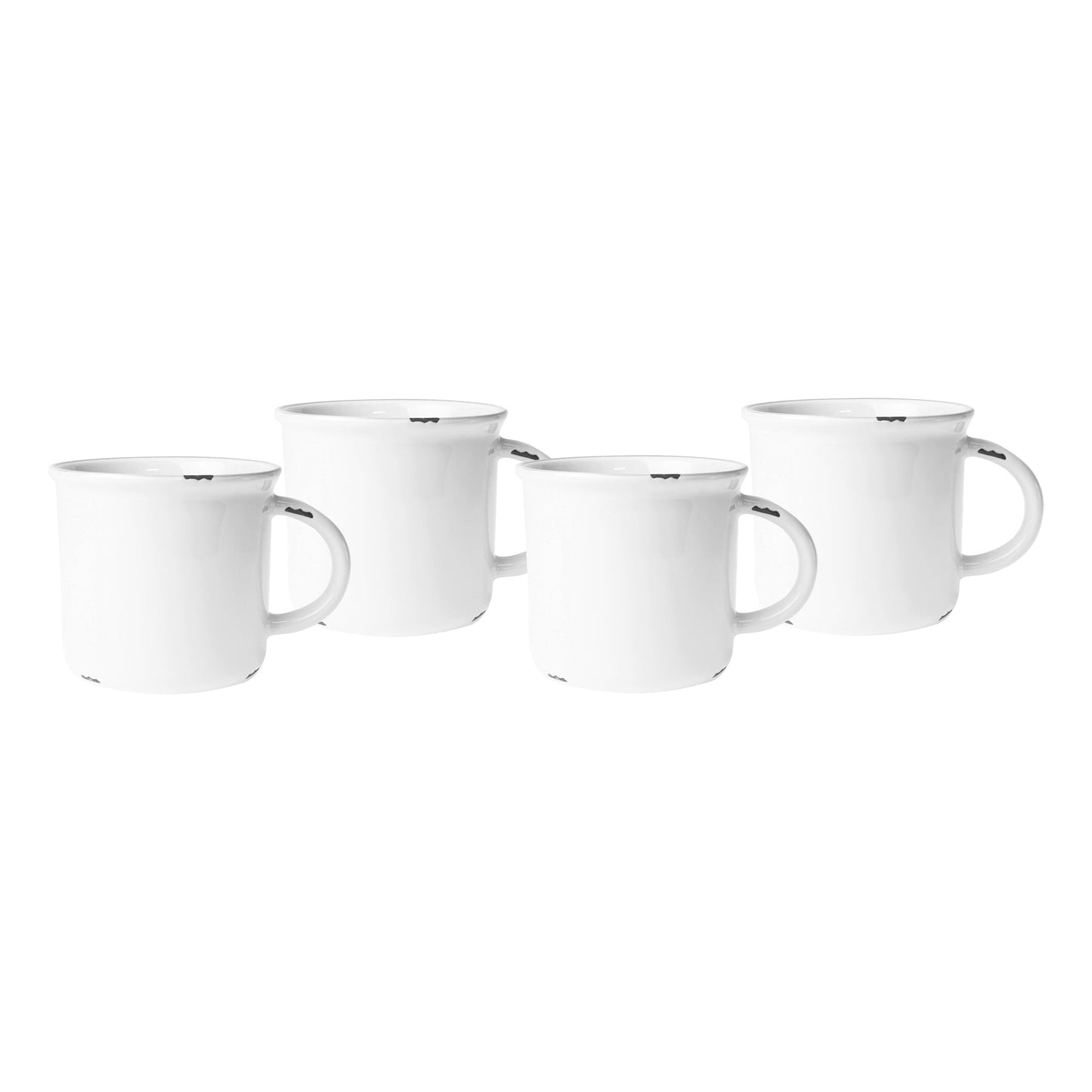 Tasses en fer blanc - Lot de 4