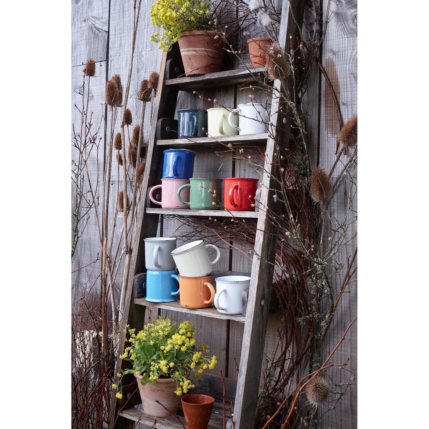 Tasses en fer blanc - Lot de 4