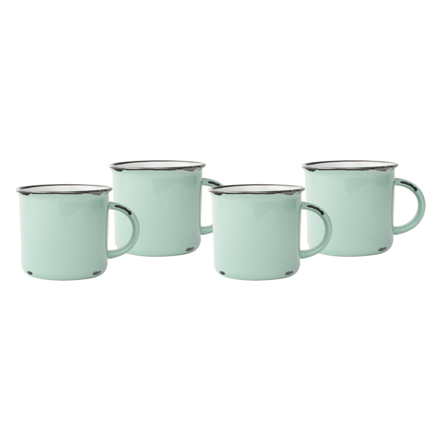 Tasses en fer blanc - Lot de 4