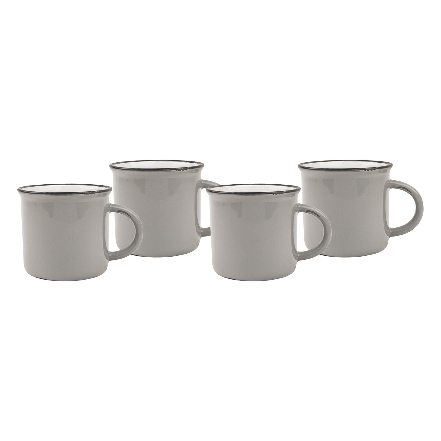 Tasses en fer blanc - Lot de 4