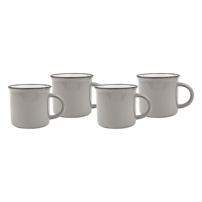 Tasses en fer blanc - Lot de 4