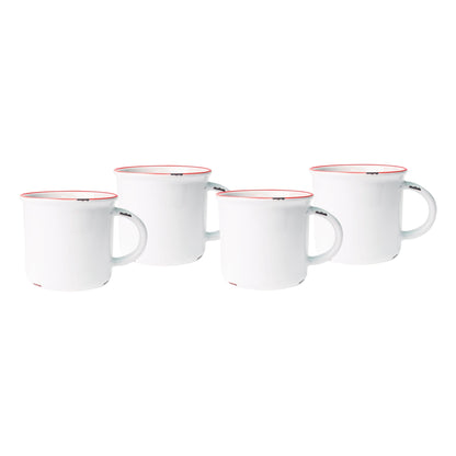 Tasses en fer blanc - Lot de 4