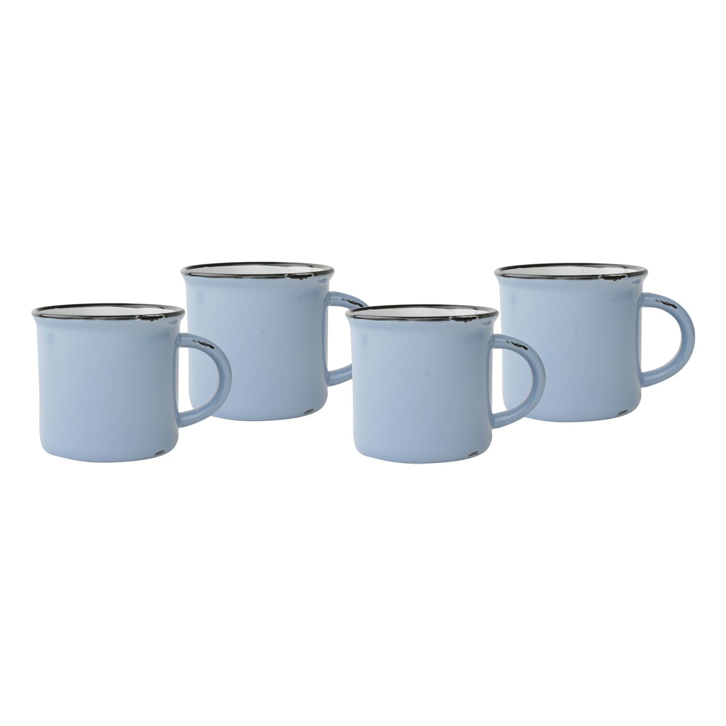 Tasses en fer blanc - Lot de 4