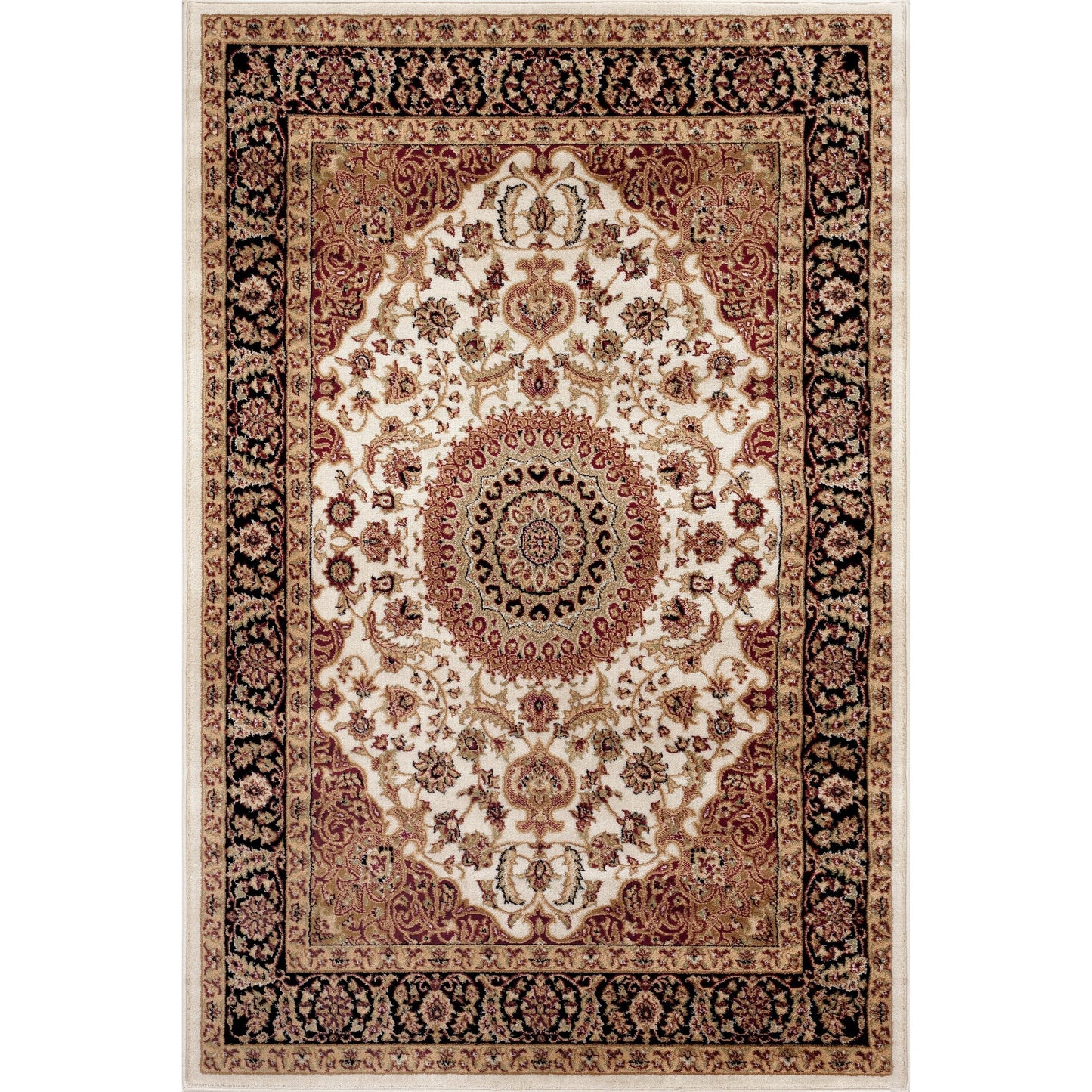 Tapis médaillon oriental traditionnel de la World Rug Gallery