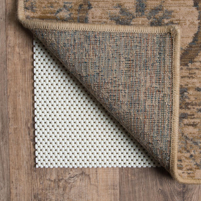 Sous-tapis Vista Home Ultra Hold en polyester tricoté avec revêtement en PVC blanc - Beige