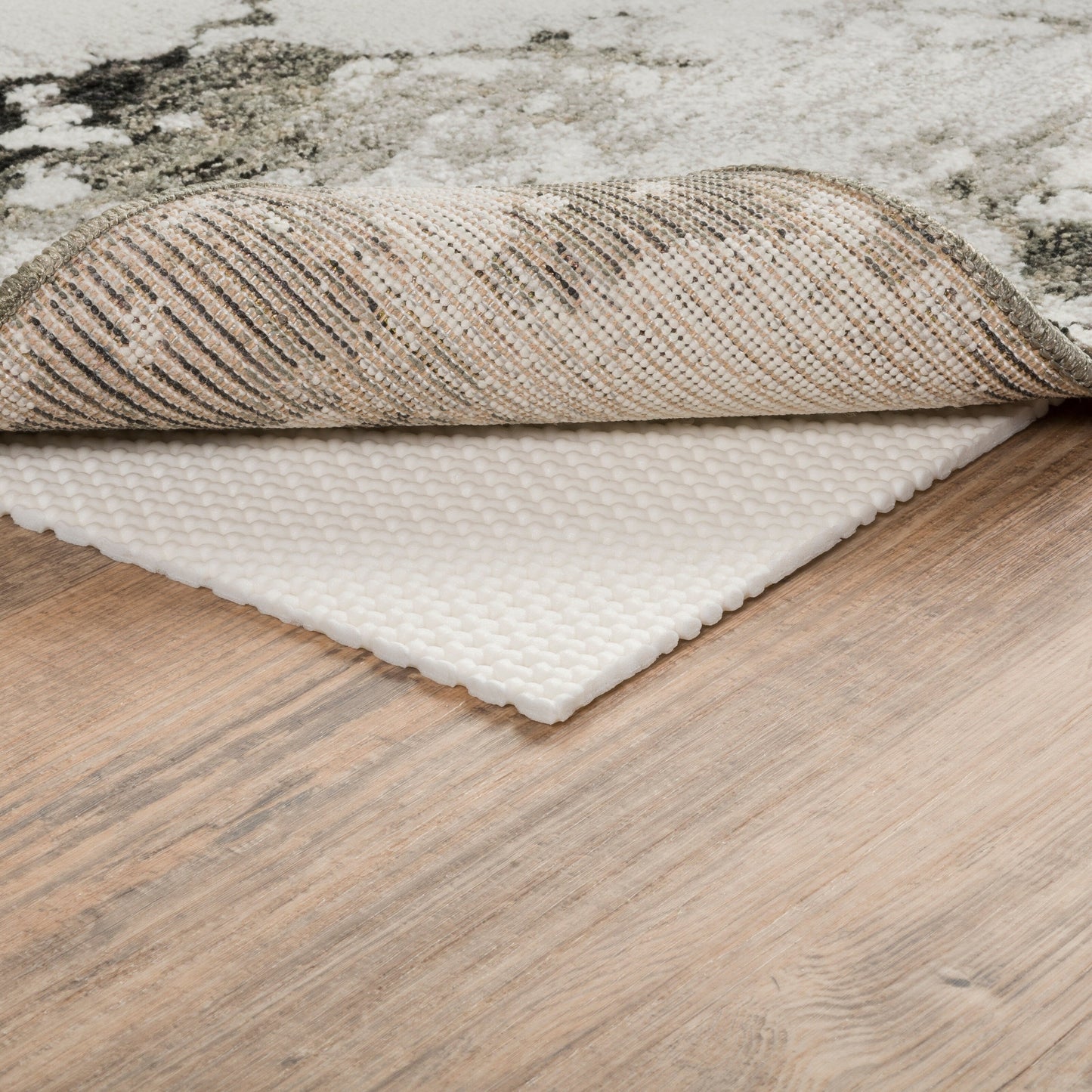 Sous-tapis Vista Home Ultra Hold en polyester tricoté avec revêtement en PVC blanc - Beige