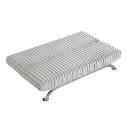 Upholstered Futon Sofa Bed with Vertical Tufting Backrest