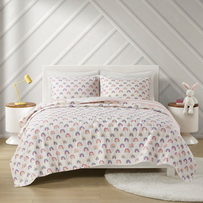Parure de lit réversible à rayures en coton Dakota Cabana d'Urban Habitat pour enfants