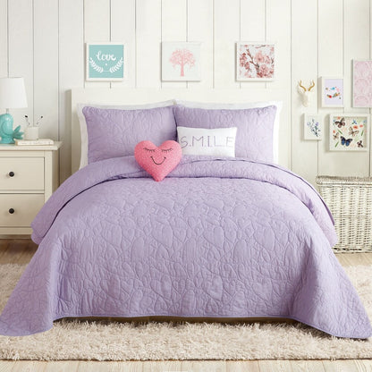 Parure de lit en coton Urban Playground Heart avec 2 oreillers décoratifs