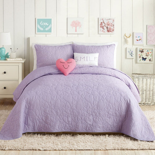 Parure de lit en coton Urban Playground Heart avec 2 oreillers décoratifs