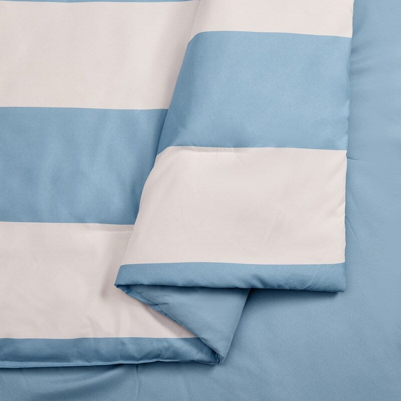 Parure de couette réversible Urban Playground Lavelle bleu/blanc