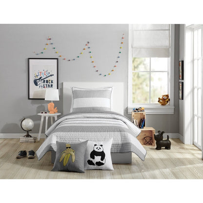 Parure de lit Urban Playground Lavelle gris/blanc