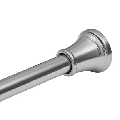Tringle à rideau de douche réglable Utopia Alley de 183 cm (72 po) – Aluminium antirouille avec embout en caoutchouc, installation sans perçage