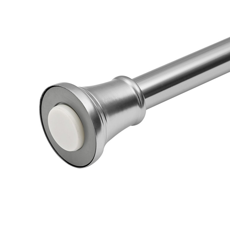 Tringle à rideau de douche réglable Utopia Alley de 183 cm (72 po) – Aluminium antirouille avec embout en caoutchouc, installation sans perçage