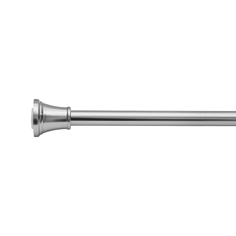 Tringle à rideau de douche réglable Utopia Alley de 183 cm (72 po) – Aluminium antirouille avec embout en caoutchouc, installation sans perçage