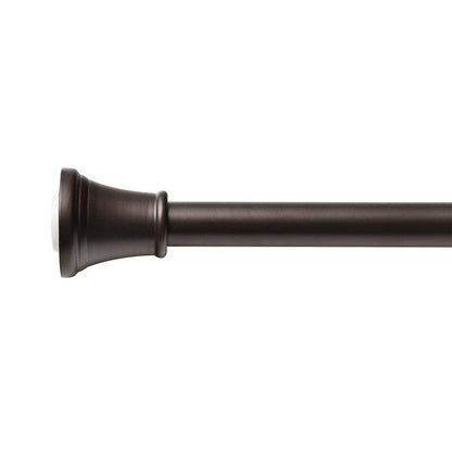 Tringle à rideau de douche réglable Utopia Alley de 183 cm (72 po) – Aluminium antirouille avec embout en caoutchouc, installation sans perçage