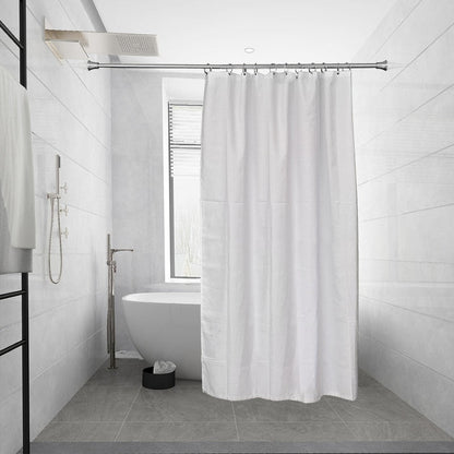 Tringle à rideau de douche réglable Utopia Alley de 183 cm (72 po) – Aluminium antirouille avec embout en caoutchouc, installation sans perçage