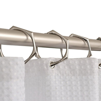 Tringle à rideau de douche réglable Utopia Alley de 183 cm (72 po) – Aluminium antirouille avec embout en caoutchouc, installation sans perçage