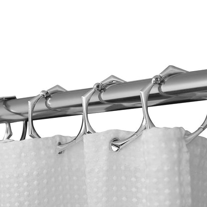 Tringle à rideau de douche réglable Utopia Alley de 183 cm (72 po) – Aluminium antirouille avec embout en caoutchouc, installation sans perçage