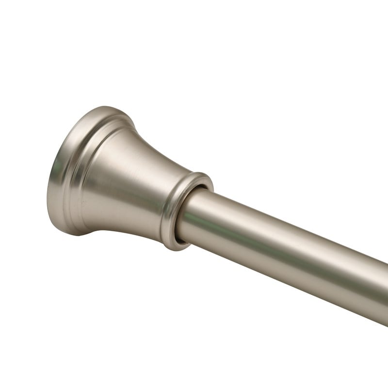 Tringle à rideau de douche réglable Utopia Alley de 183 cm (72 po) – Aluminium antirouille avec embout en caoutchouc, installation sans perçage