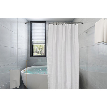 Tringle à rideau de douche réglable Utopia Alley de 183 cm (72 po) – Aluminium antirouille avec embout en caoutchouc, installation sans perçage
