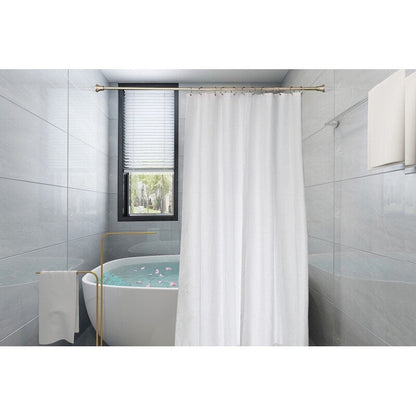 Tringle à rideau de douche réglable Utopia Alley de 183 cm (72 po) – Aluminium antirouille avec embout en caoutchouc, installation sans perçage