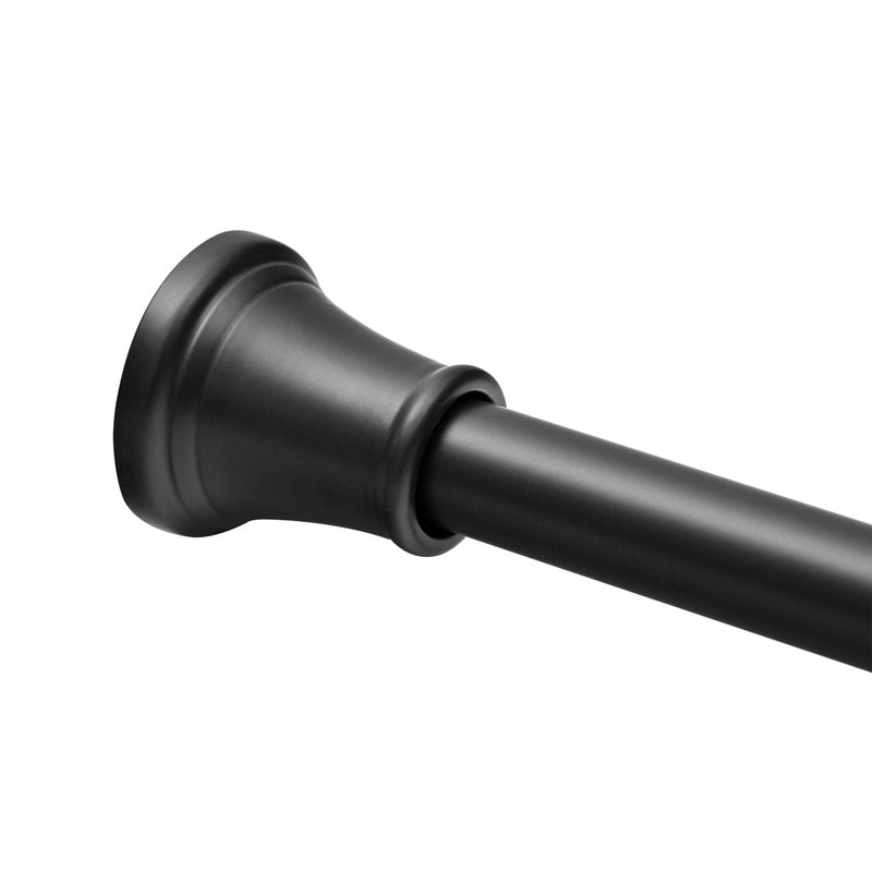 Tringle à rideau de douche réglable Utopia Alley de 183 cm (72 po) – Aluminium antirouille avec embout en caoutchouc, installation sans perçage