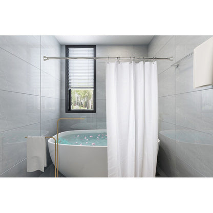 Crochets de rideau de douche à double enroulement Utopia Alley Deco, chrome poli