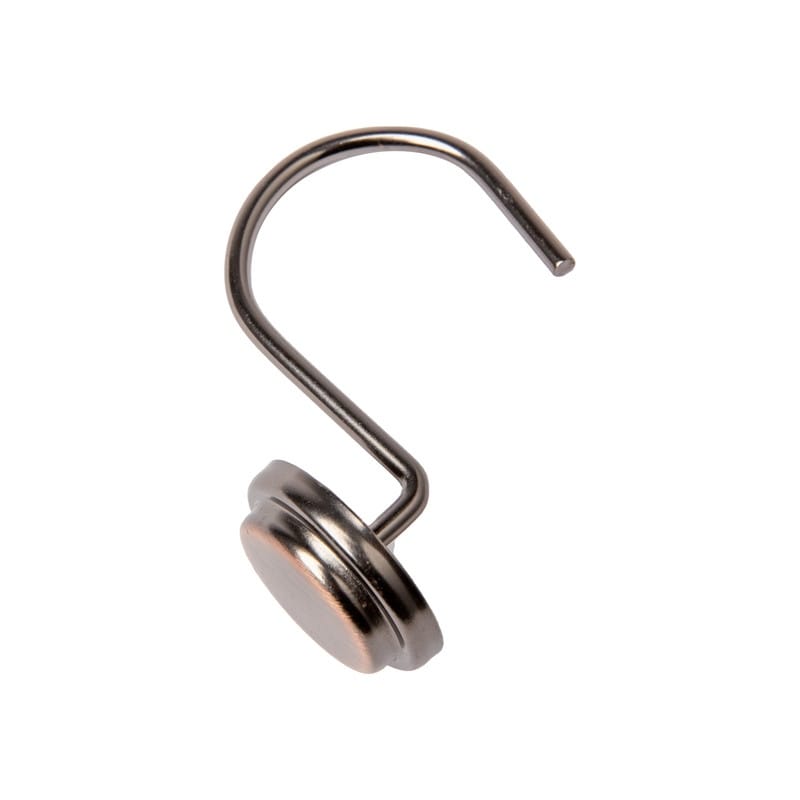 Anneaux de rideau de douche en métal antirouille Utopia Alley pour salle de bain, lot de 12